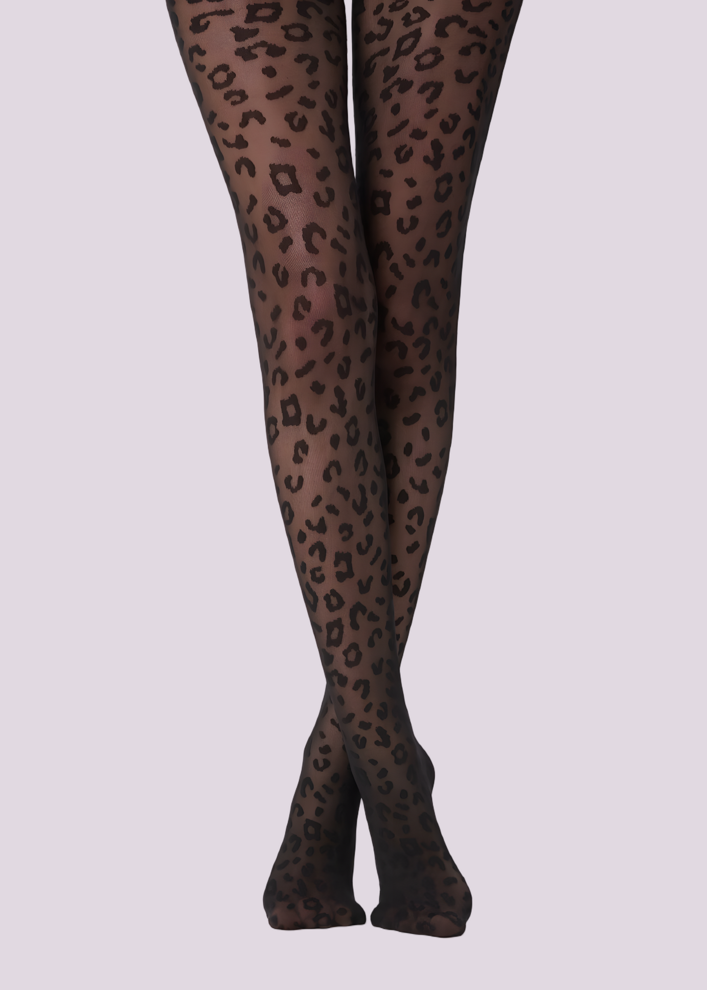 Leopard Print Sheer Pantyhose