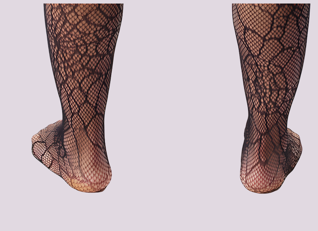 Crackle Mesh Men’s Stockings: Polyester Fiber Sheer Legwear