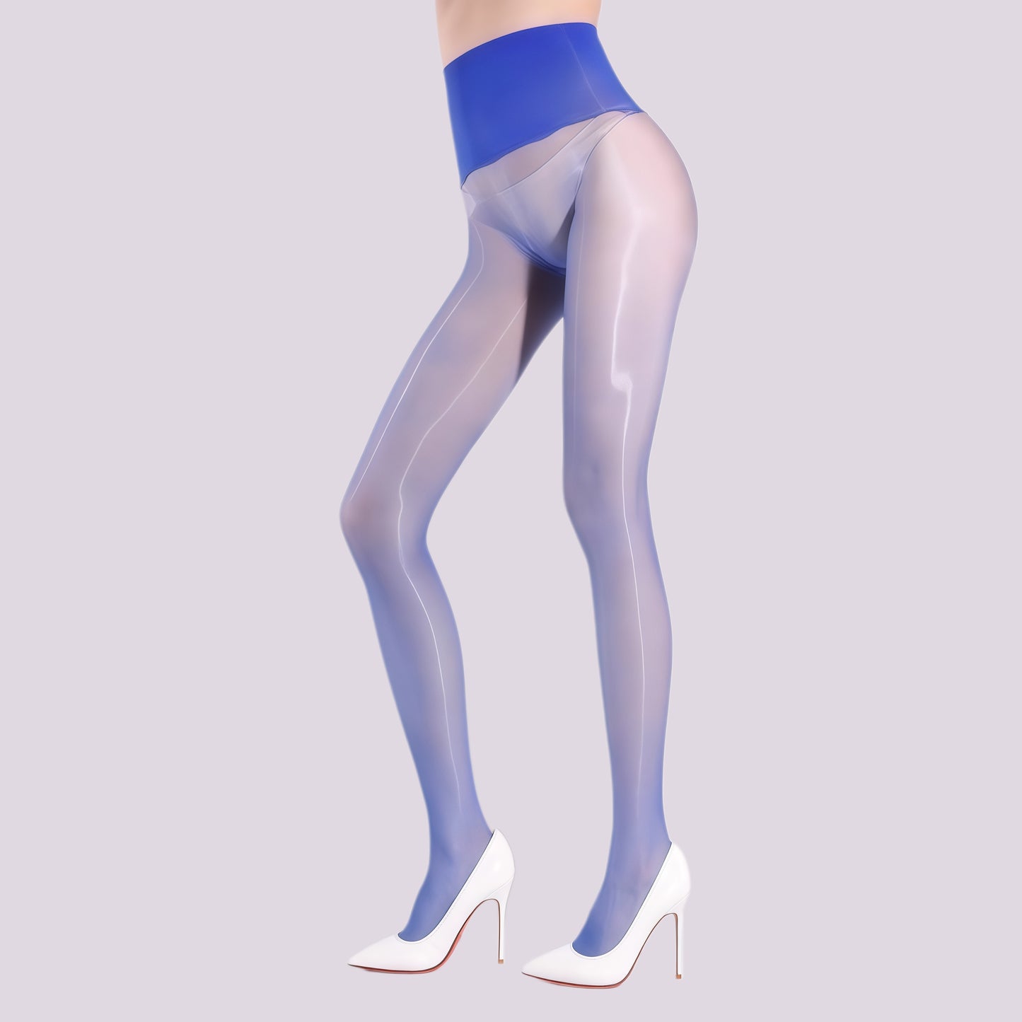 High-Waisted Seamless Aurora Tights – Ultra-Thin Silky Nylon Pantyhose
