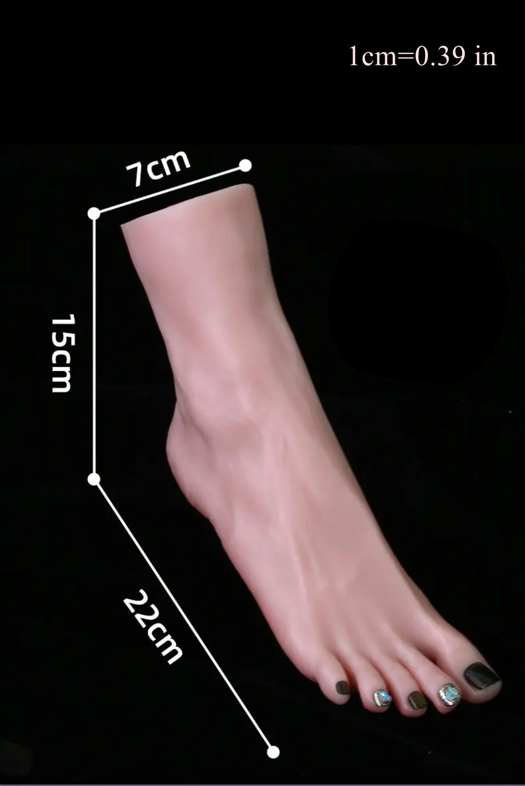 Silicone Foot Model, Foot Model Soft Simulated Silicone Foot Model with Bones